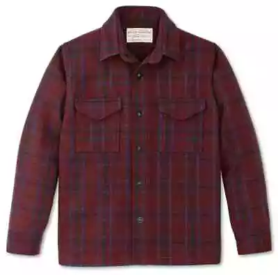 Filson Wool Jac Shirt 20266729 MADE IN USA Deep Red Blue Green Jacket Plaid CC • $269.99