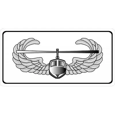 Army Air Assault White Silver New Military Car Metal License Plate Made In Usa • $29.99