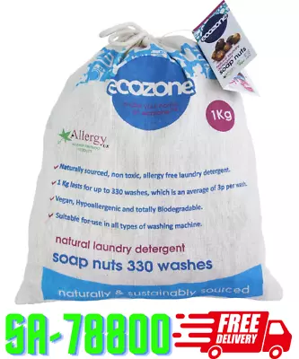 Ecozone Soap Nuts Natural Laundry Detergent 100% Organic Biodegradable • £10.99