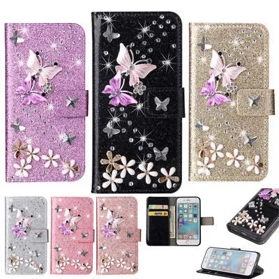 Case For Samsung A21S A71 A51 A53 S23 A91 Bling Glitter Flip Wallet Phone Cover • $13.63