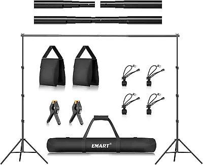 Photo Backdrop Stand 8.5 X 10Ft Adjustable Photography Muslin Support System  • $56.23