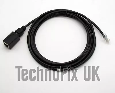 3m 8p8c RJ45 Microphone Extension Cable For Yaesu FT-857 FT-891 FT-897 Etc. • £19.99