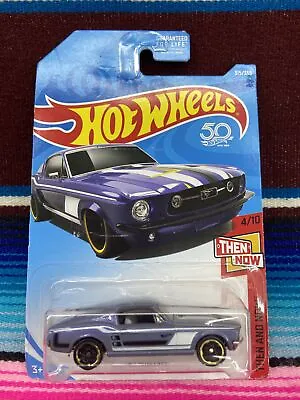 Hot Wheels 67 Ford Mustang HW Then And Now 4/10 50th Anniversary Card 315/365 • $11.11