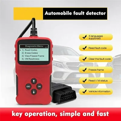 For Saab Fault Code Reader Car Engine Scanner Diagnostic Reset Eobd Obd2 Can Bus • $22.68