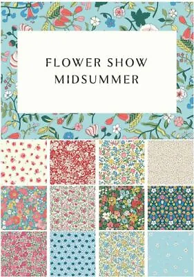 Liberty Of London- Mid Summer Flower Show 100% Cotton  Fabric  • £8