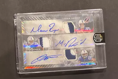 2022 Zenith Matt Ryan Triple Auto Patch 05/10 Michael Pittman Jonathan Taylor • $129.99