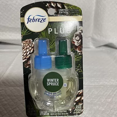 Febreze PLUG Limited Edition WINTER SPRUCE Scented Oil Refill 26mil(.87floz) • $10