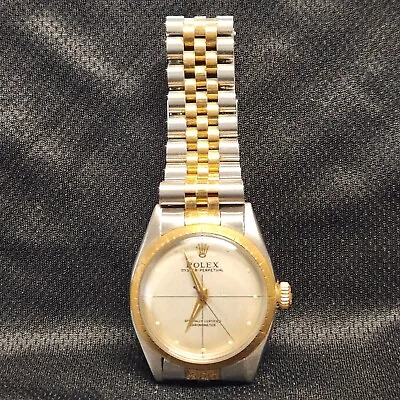 Rolex Two Tone Automatic Oyster Perpetual  Silver Dial   Zephyr    • $2200
