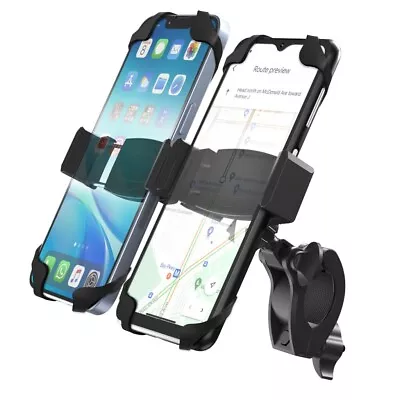 Dual Bike Phone Mount Holder For Handlebar For IPhone & Android Cellphones • $18.99