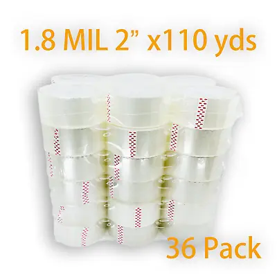 36 Rolls Clear Packing Packaging  Sealing Tape 2  X 110 Yards Free Shipping • $49.99