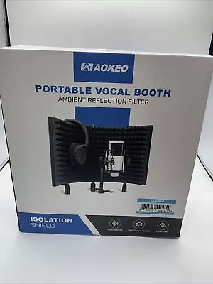 AOKEO Portable Vocal Booth Ambient Reflection Filter Isolation Shield. • $18