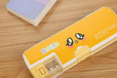 Cute Kids Pencil Case Pop Out Multifunction Sharpener Stationery Gift School Box • £5.99