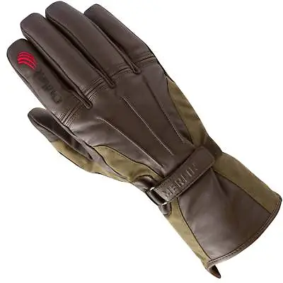 Merlin Darwin Wp Brown Outlast Wax Cotton Retro Waterproof Motorcycle Gloves • $135.49