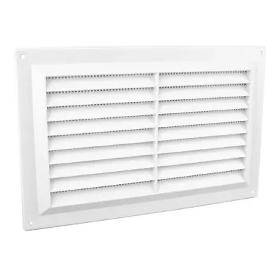 Caravan Air Vent Cover  9x6  White Louvre Vent House Ventilation With Flyscreen • £4.43