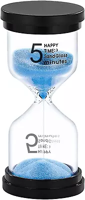 5 Minute Sand Timer Hourglass Plastic Sand Clock Acrylic Unbreakable Sand Watc • $15.18