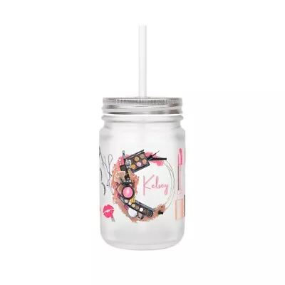 Customized Mason Jar Mother’s Day Gift Gift For Her Gift For Mom Makeup Love • $35