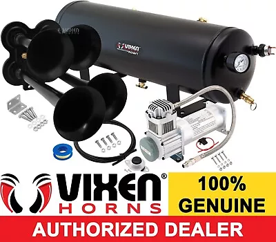 Train Horn Kit For Truck/car/semi Loud System /3g Air Tank /200psi /4 Trumpets • $310.58