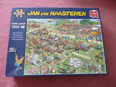 Jumbo 1000 Piece Puzzle 'Lawn Mower Race' - Jan Van Haasteren #19021 - Complete • £5