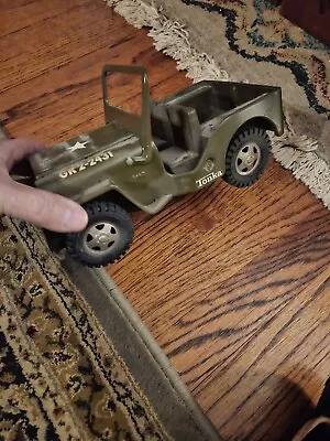 Large Vintage Metal GREEN Jeep 2431 • $21.50