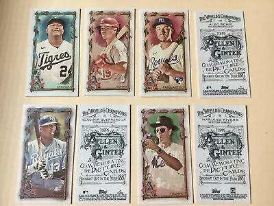 2023 Topps Allen & Ginter  Mini A & G Back  You Pick Babe Ruth Adley Etc • $0.99