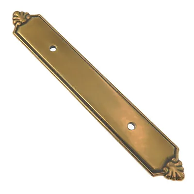 Hickory Hardware Sherwood Antique Solid Brass 3 Cc Cabinet Handle Backplate A110 • $16.59