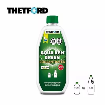 Thetford Aqua Kem Green 780ml CONCENTRATED Caravan Motorhome Toilet Fluid  • £16.95