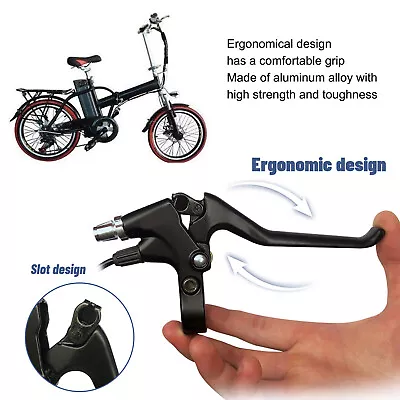 Bike Brake Levers Power Off Brake Handle Aluminum With SM Connector For Electrfb • $14.24
