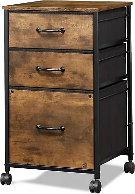 Mobile File Cabinet Rolling Printer Stand With 3 Drawers Filing Cabinet Office • $49.99