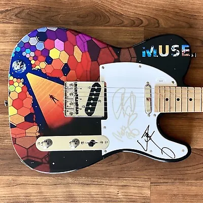 MUSE Signed Guitar Custom 1/1 JSA COA MATT BELLAMY DOMINIC HOWARD CHRIS  • $2749.99