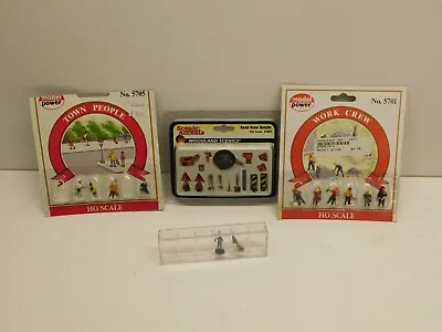 Woodland Scenics/Model Power HO Scale Model Train Road Work Crew & Towns People • $25