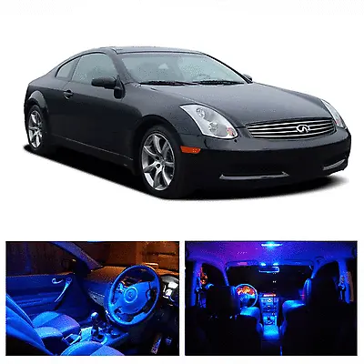 LED Blue Lights Interior Kit For Infiniti G35 Coupe Sedan 2003-2008 (15 Pcs) • $18.74