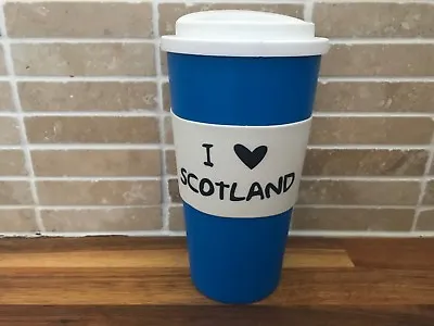 £6.99 • Buy I Love Scotland Travel Coffee Tea Cup Mug With Lid 400ml Plastic Double Walled 