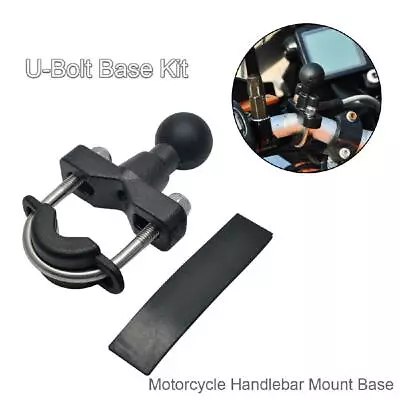 RAM Mount Compatible Motorcycle U-bolt Handlebar Ball Base Phone GPS Camera Arm • $22.99