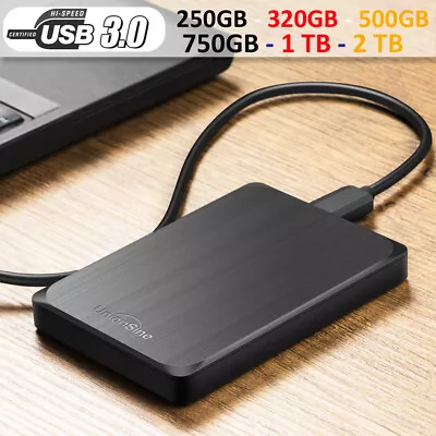 External USB 3.0 Hard Drive Laptop Storage HDD 750GB 1TB Mac Xbox One PC PS4 PS3 • £15.03