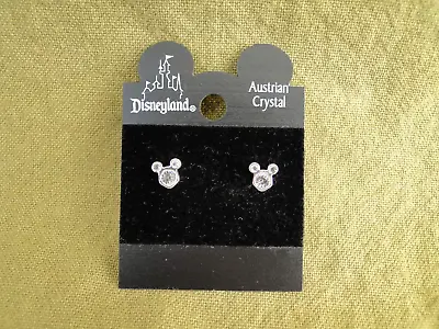 Disneyland Austrian Crystal: Mickey Mouse Shaped Earings • $7.25