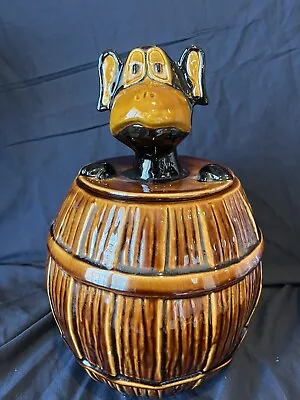 Vintage Monkey In Barrel Cookie Jar • $50