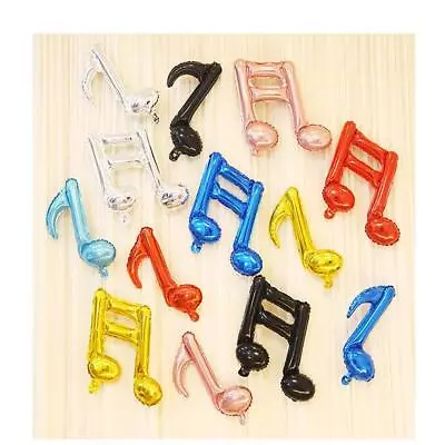 Pack Of 10 Novelty Double Music Note Balloons Prom Dance • $8.27