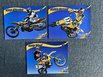 RARE - 90s Factory Suzuki Team Posters Motocross & Supercross - VINTAGE • $60