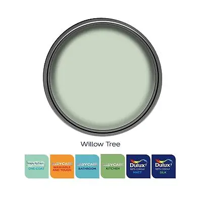£27.99 • Buy Dulux Paint Willow Tree Matt Or Silk Emulsion Various Finishes 2.5 Litres