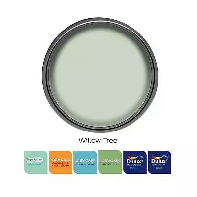 £27.99 • Buy Dulux Paint Willow Tree Matt Or Silk Emulsion Various Finishes 2.5 Litres