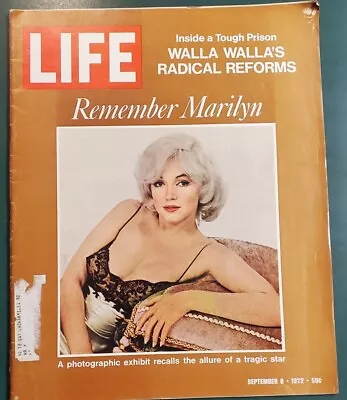 Life Magazine Remember Marilyn Monroe On The Cover Sept 8 1972 Vol 73 No 10  • $15