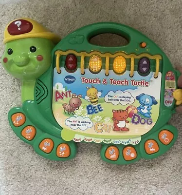VTech Touch And Teach Turtle Educational Learning Toy ABC's Music Reading  • $12.99