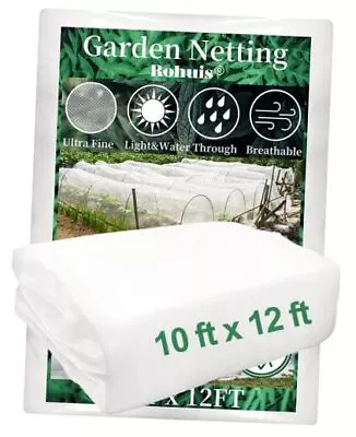 Garden Mosquito Netting For Patio 10 Ft X 12 Ft Bird Bug Insect 10' X 12' • $21.61