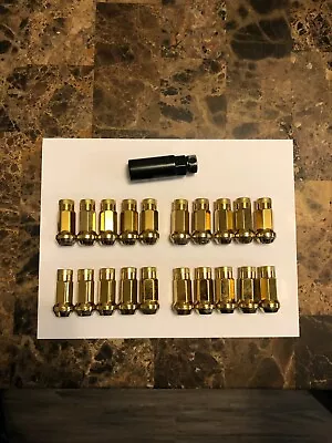 Varrstoen V48 Steel Lug Nut Set 12MM X 1.25 Gold Chrome • $30