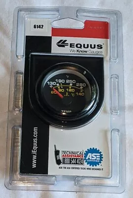 $22 • Buy BRAND NEW *** EQUUS 2” Water Temperature Gauge * Black * 6142 *  NEW IN PACKAGE 