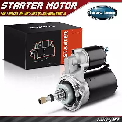 $82.99 • Buy Starter Motor For Porsche 914 Volkswagen Beetle Combi 1.1kW 12 Volt CCW 9 Teeth