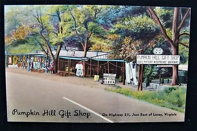 $10 • Buy VA Luray Pumpkin Hill Gift Shop Vintage Linen Postcard