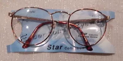 Vintage EXCEPTIONAL EYEWEAR EE9503 Demi Amber 48/20 P3 Eyeglass Frame NOS  #230 • $7.99