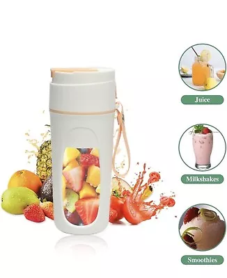 Portable Blender Cordless Juicer Mini Blender Rechargeable Fresh USB 500 Ml • $14.99