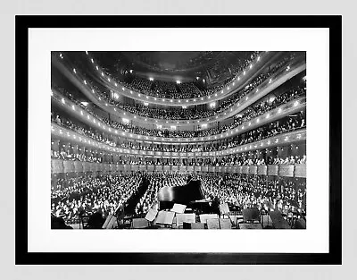 85540 MUSIC METROPOLITAN OPERA HOUSE AUDITORIUM Wall Print Poster CA • $48